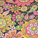 Unique Vintage Kaleidoscope Floral Southampton Swim Top