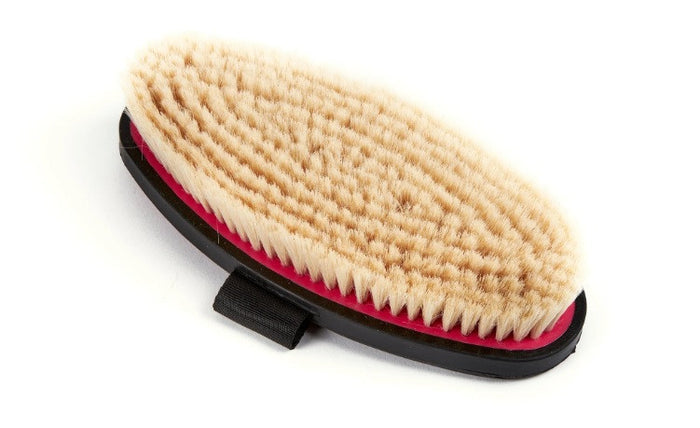 EZI-GROOM Grip Body Brush with Goat Hair- Finishing Brush