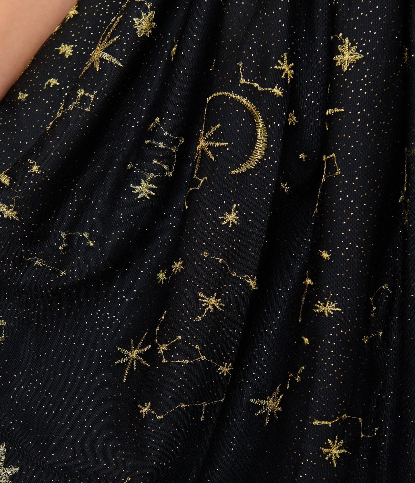 Magnolia Place Black Celestial Midori Swing Dress