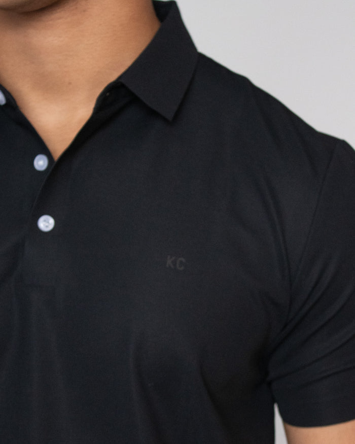 Polo para hombre negro