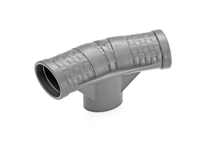 Power Steel Coleman and Steel Pro MAX Round Above Ground Pool T-Connector Replacement, Charcoal Gray