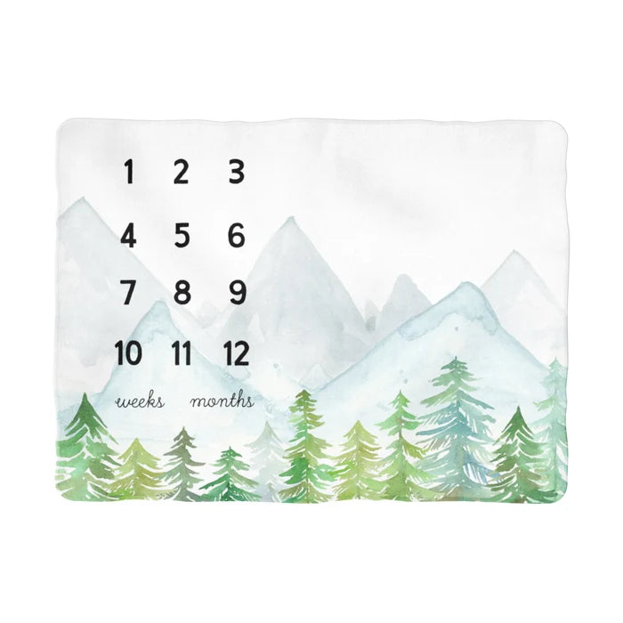 Sugar + Maple | Backdrop Blanket | Forest Milestone