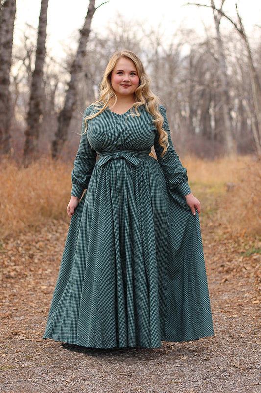 Spruce Gingham ~ Wildwood Maxi
