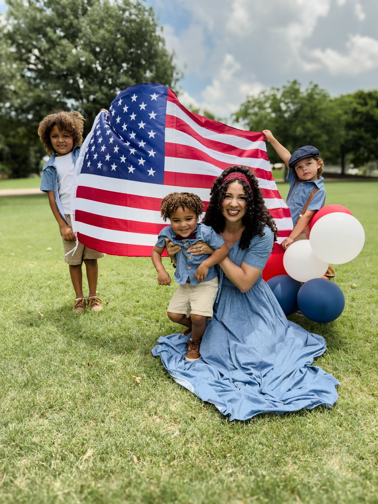 Shenandoah Chambray ~ Folklore Maxi