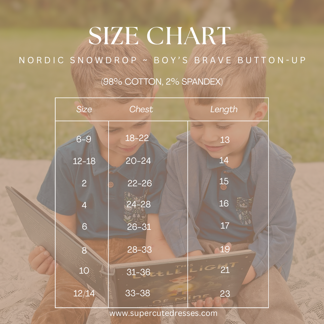 Nordic Snowdrop ~ Boy’s Perseverance Polo
