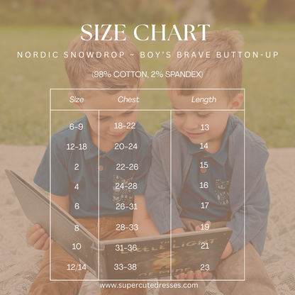 Nordic Snowdrop ~ Boy’s Perseverance Polo