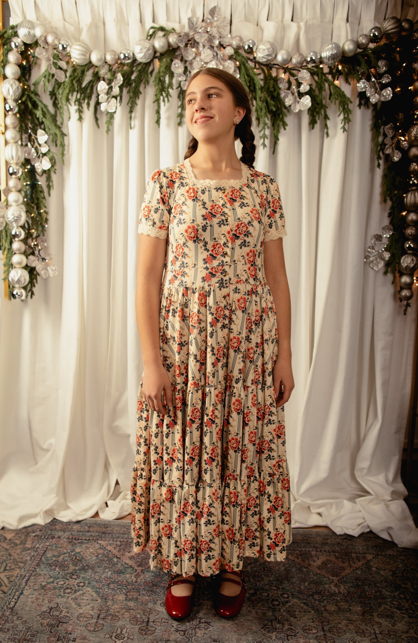 Camellia Carol ~ Mini Hearthside Dress