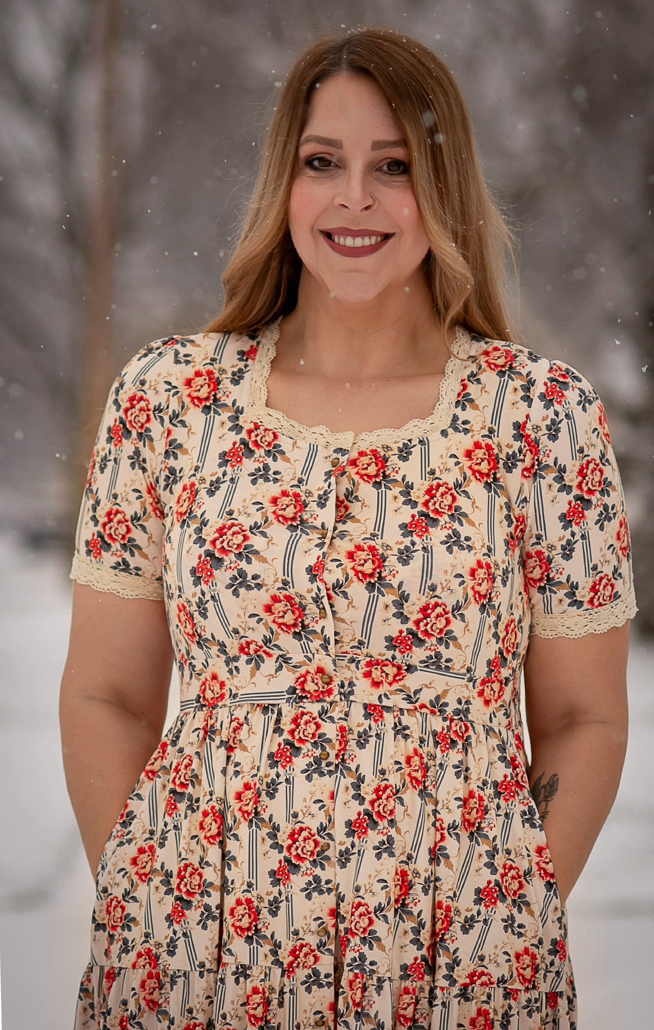 Camellia Carol ~ Hearthside Dress