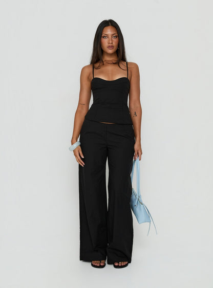 Kierstyn Corset Set Black