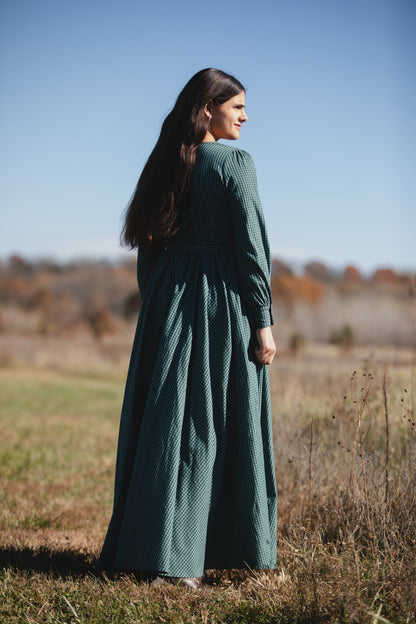 Spruce Gingham ~ Wildwood Maxi