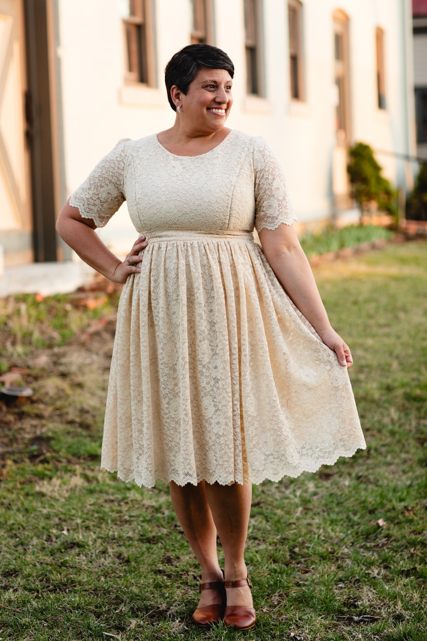 Alabaster ~ Everine Dress