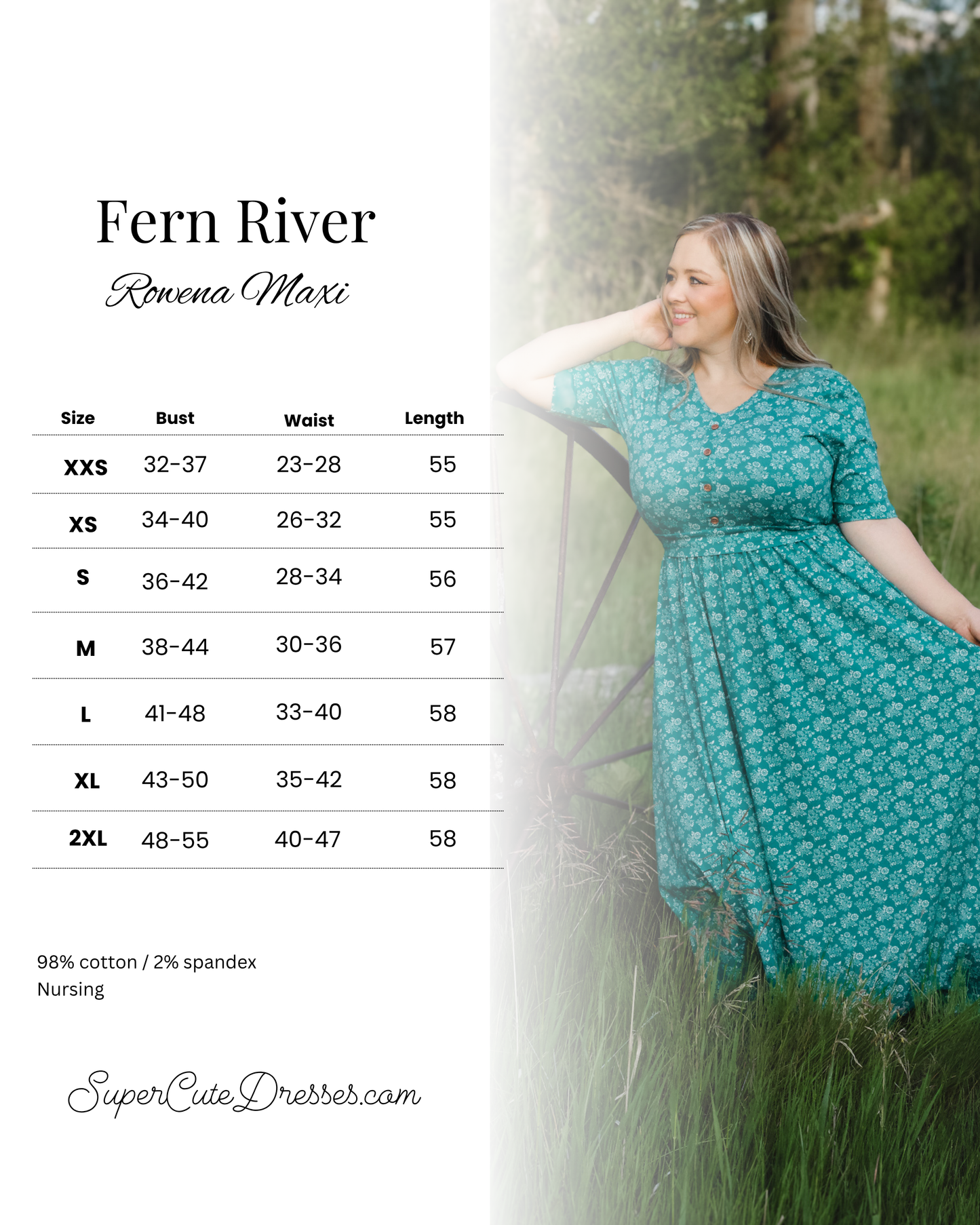 Fern River ~ Rowena Maxi