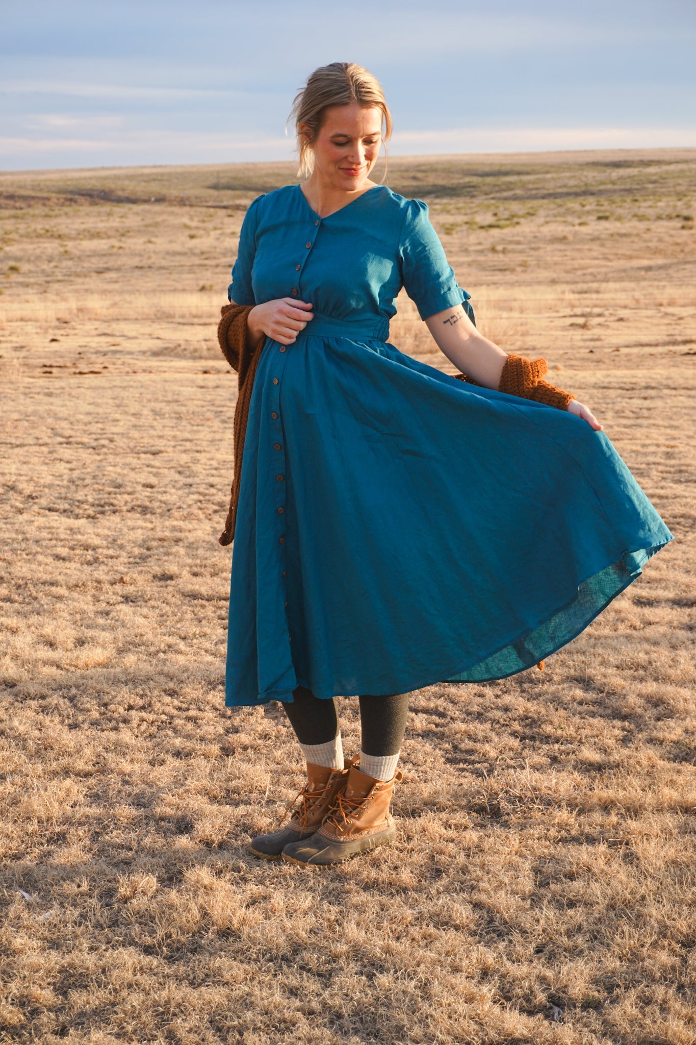 Timeless Teal ~ Hearthside Dress
