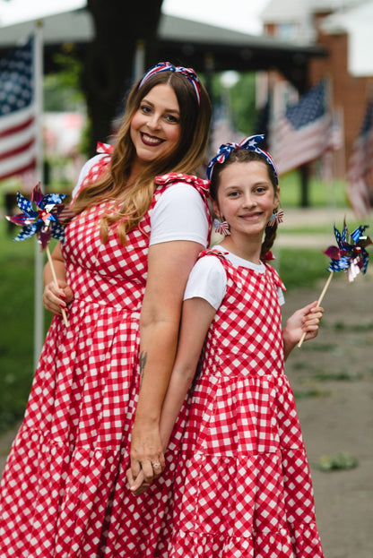 Grenadine Gingham ~ Mini Lenora Dress