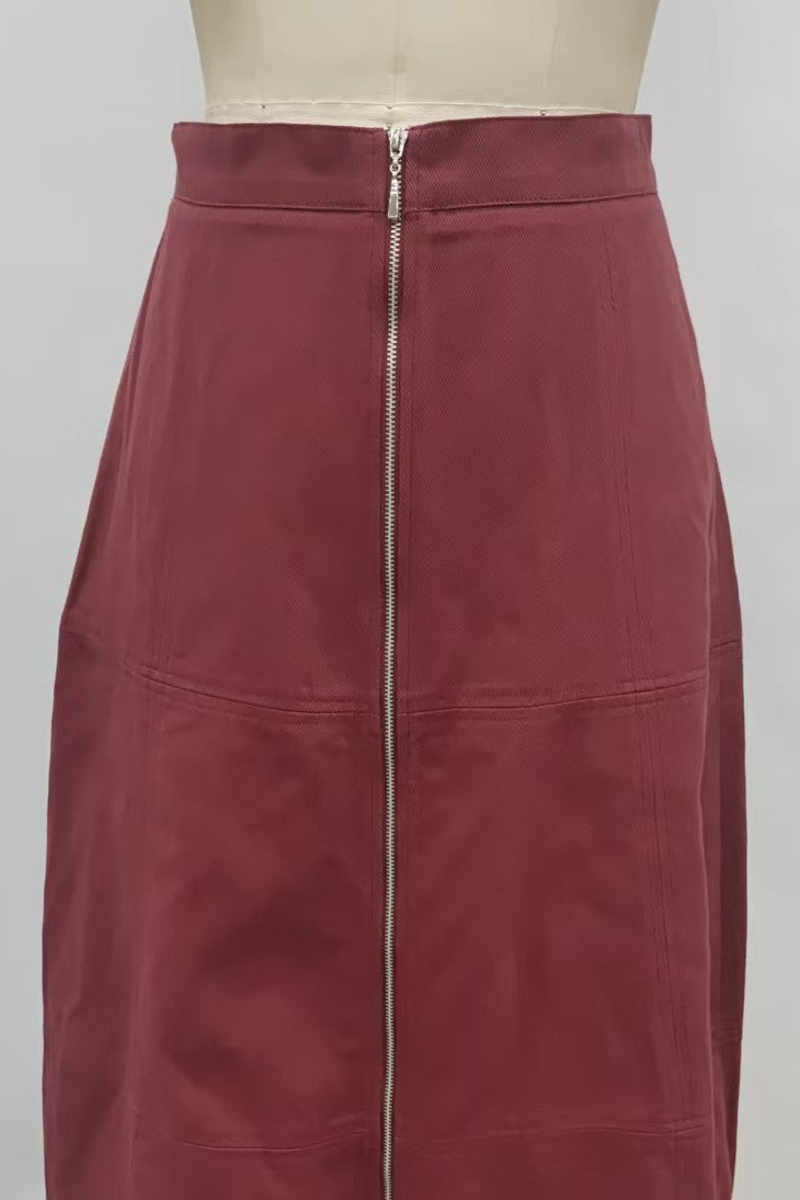 Fae Midi Denim Skirt
