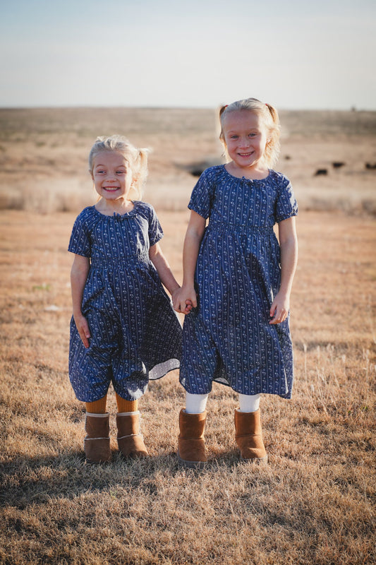 Larkspur ~ Mini Folklore Dress