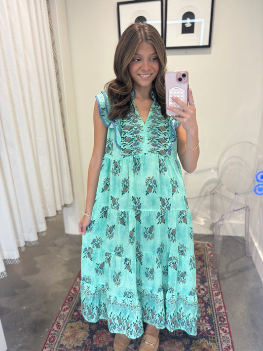 Brynna Botanical Garden Midi Dress