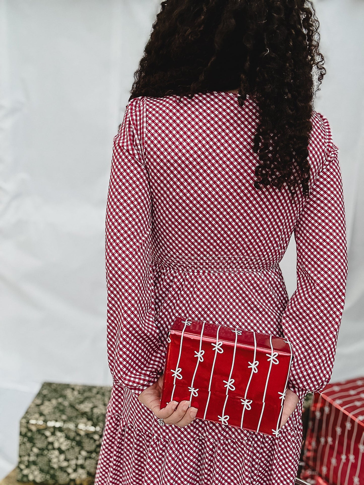 Cranberry Gingham ~ Storybook Dress