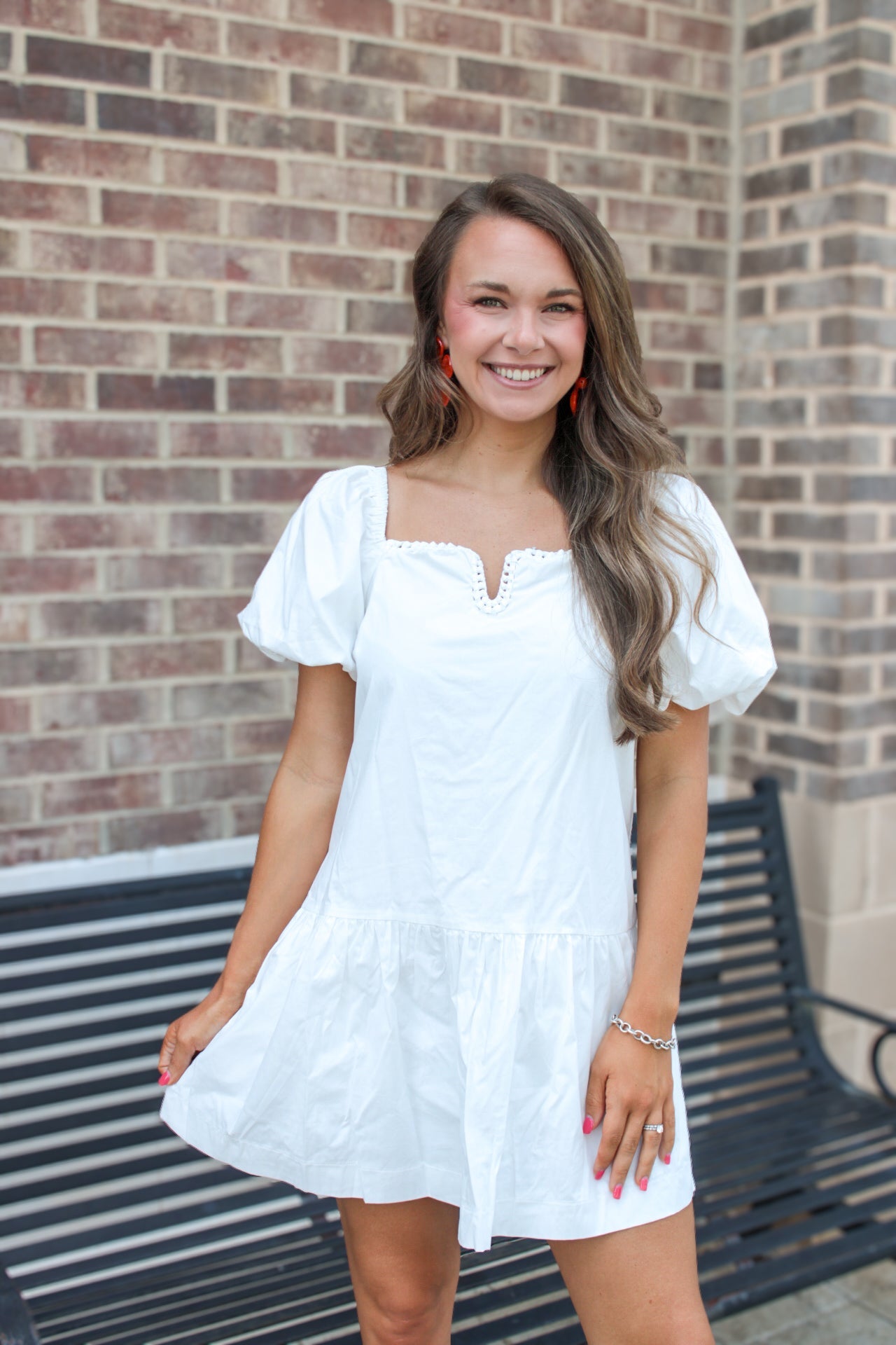 Eliana Knotted Neck Mini Dress