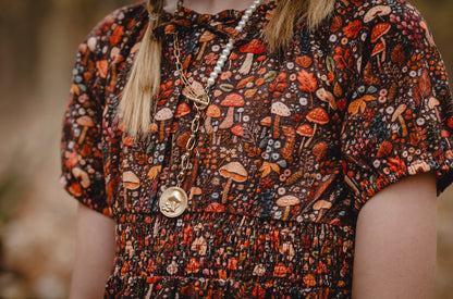 Forest Forage ~ Mini Folklore Dress