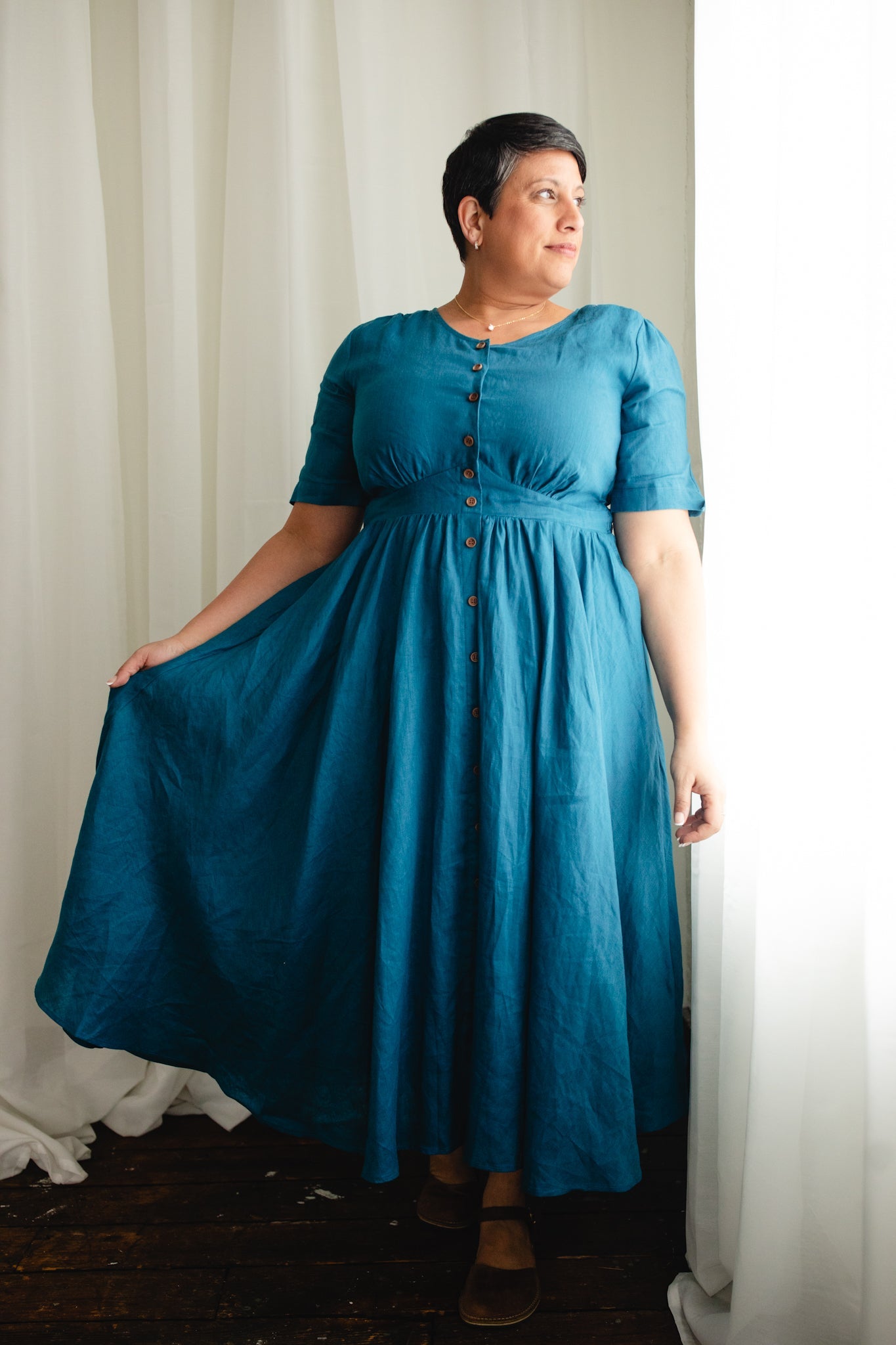 Timeless Teal ~ Hearthside Dress