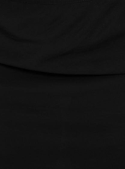 Shoreline Midi Skirt Noir