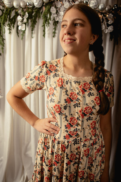 Camellia Carol ~ Mini Hearthside Dress