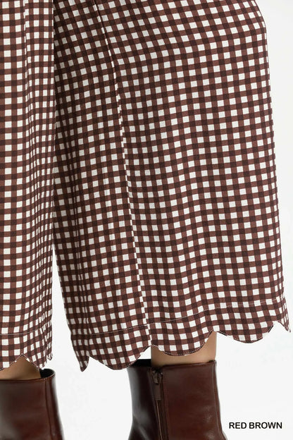 Gracelyn Gingham Crop Pants
