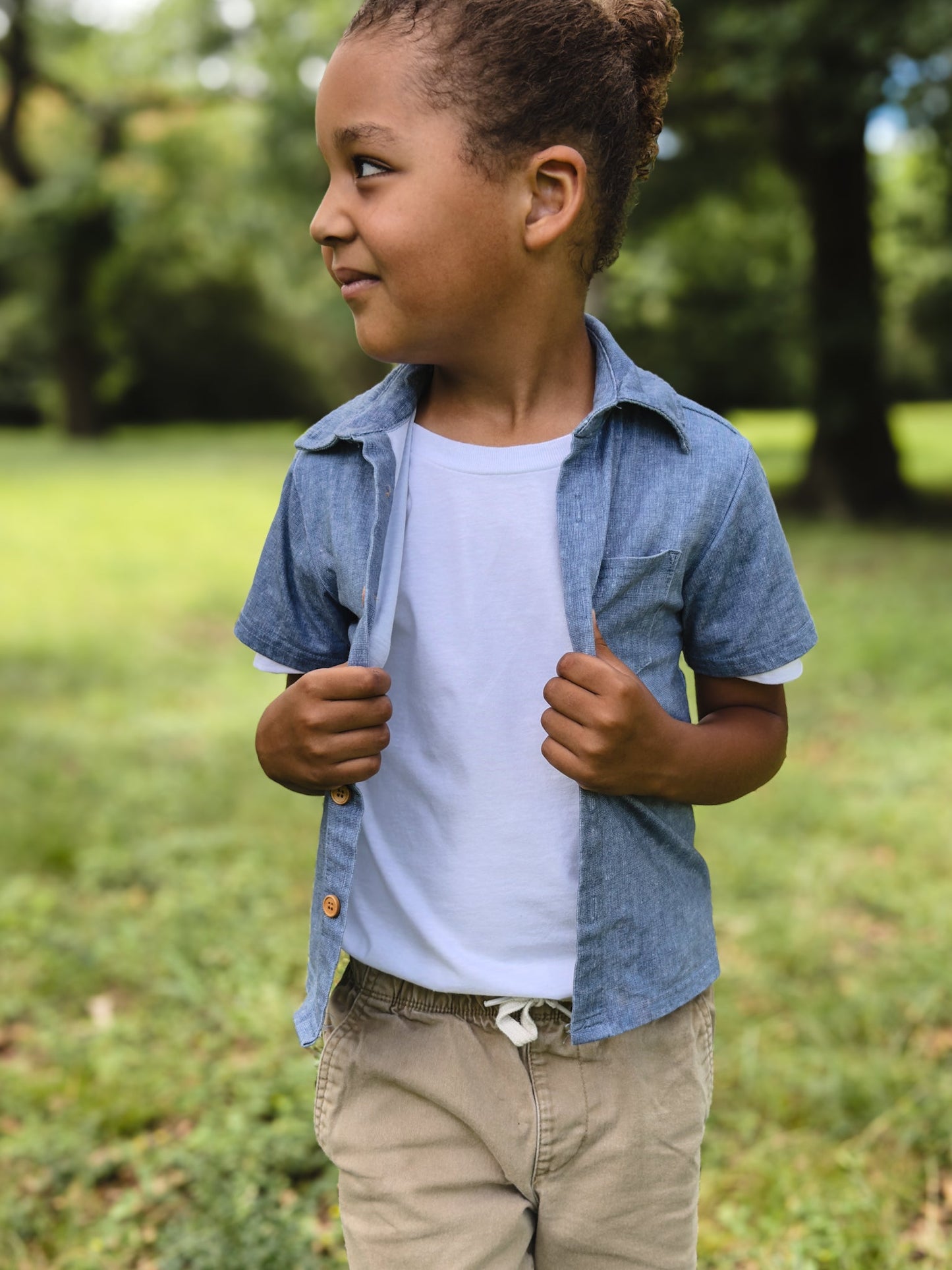 Shenandoah Chambray ~ Brave Button-up