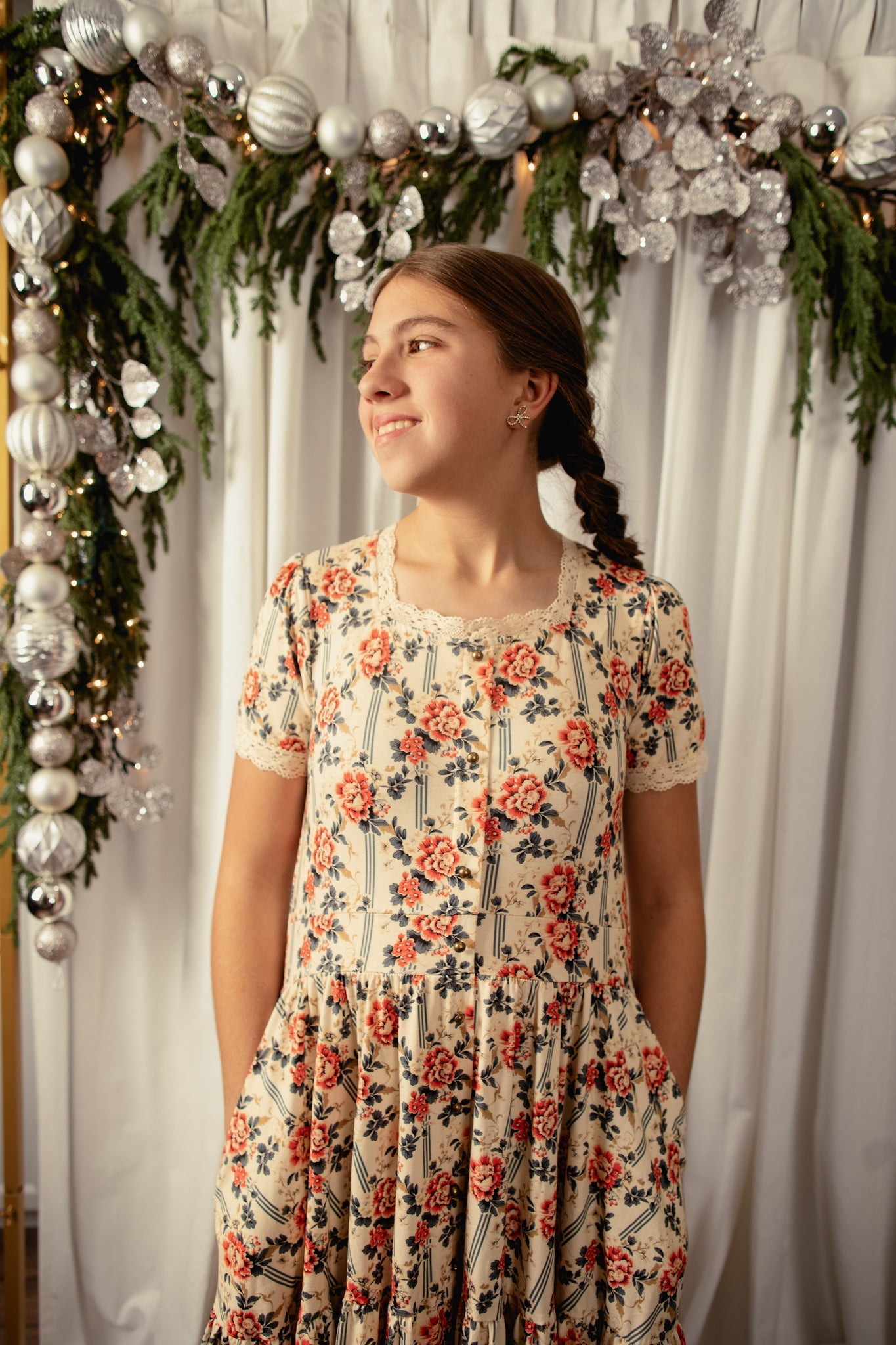 Camellia Carol ~ Mini Hearthside Dress