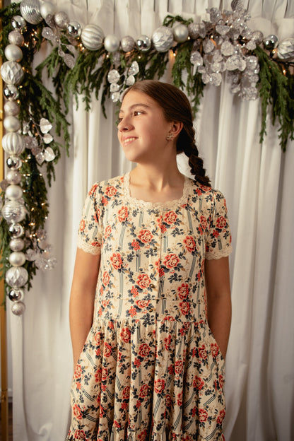 Camellia Carol ~ Mini Hearthside Dress