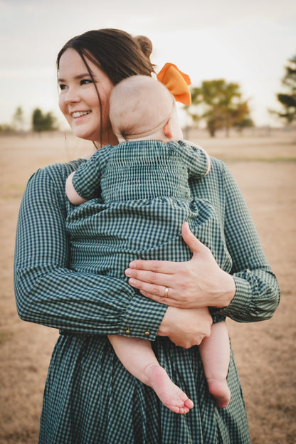 Spruce Gingham ~ Wildwood Maxi