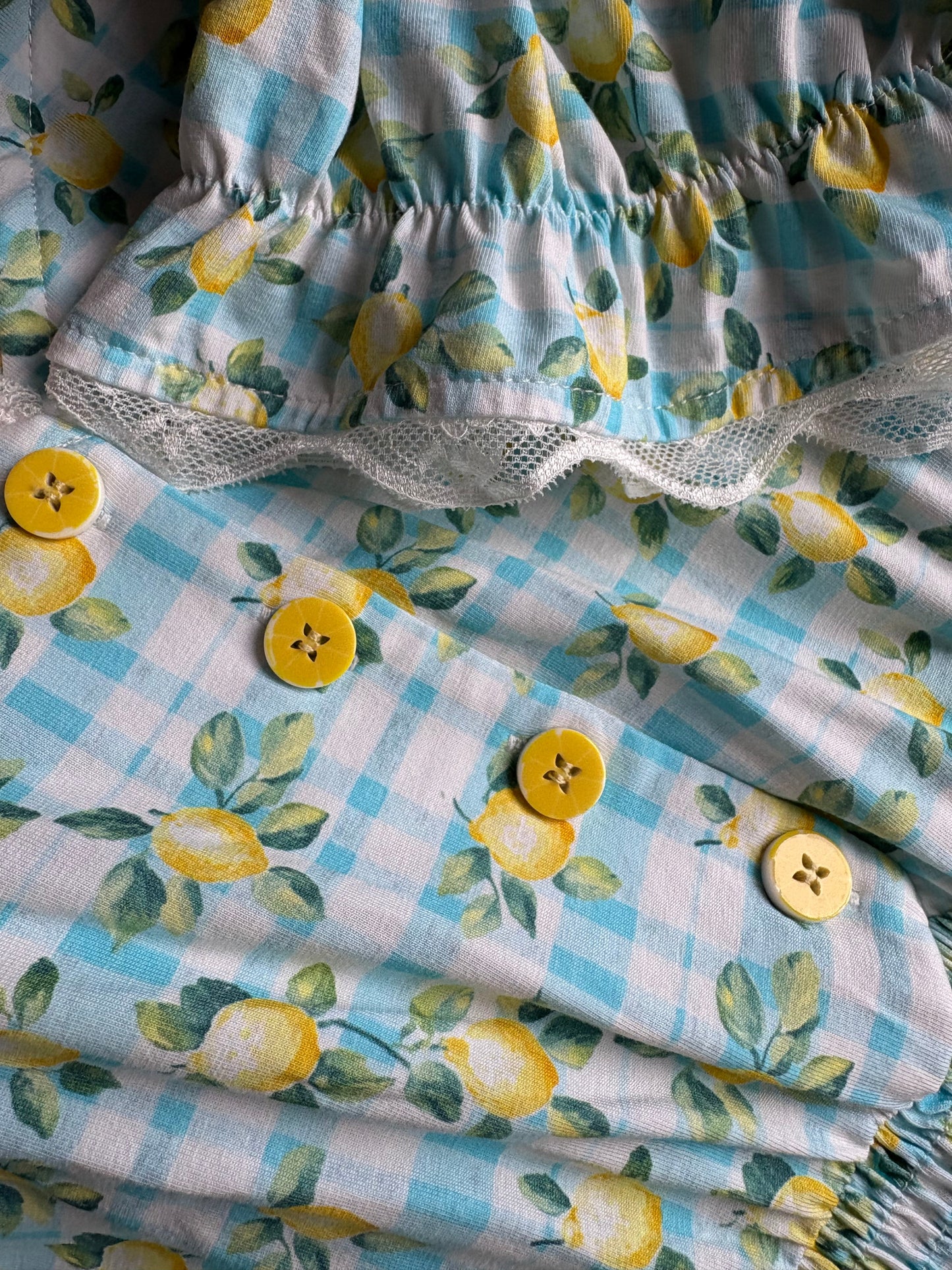 Little Lemon Gingham ~ Keepsake Midi