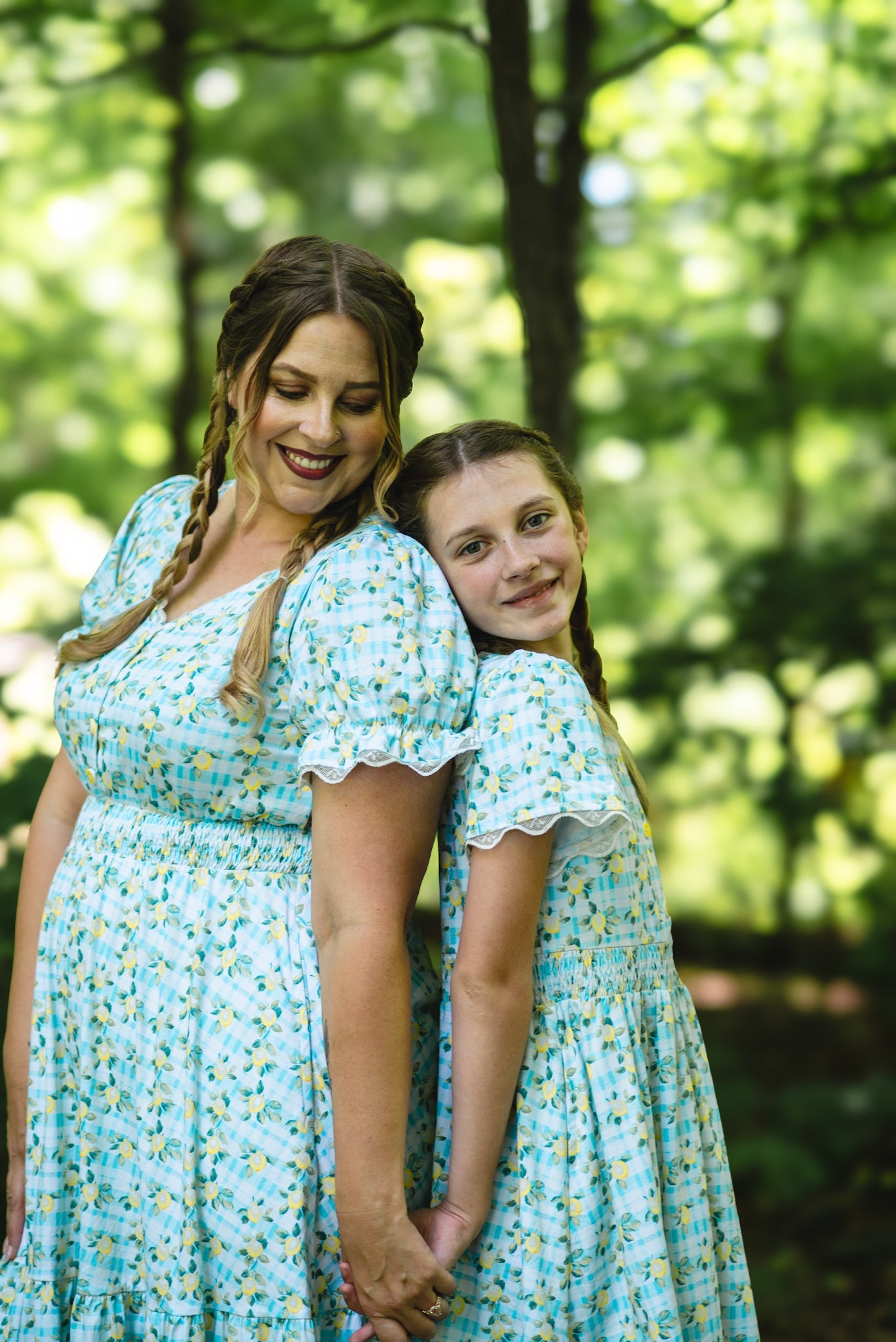 Little Lemon Gingham ~ Mini Keepsake Dress