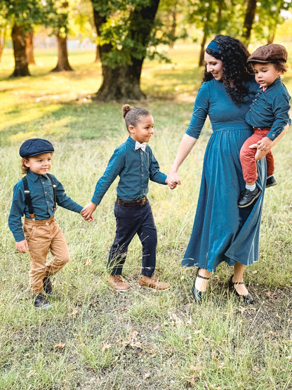 Indigo Lattice ~ Faye Dress