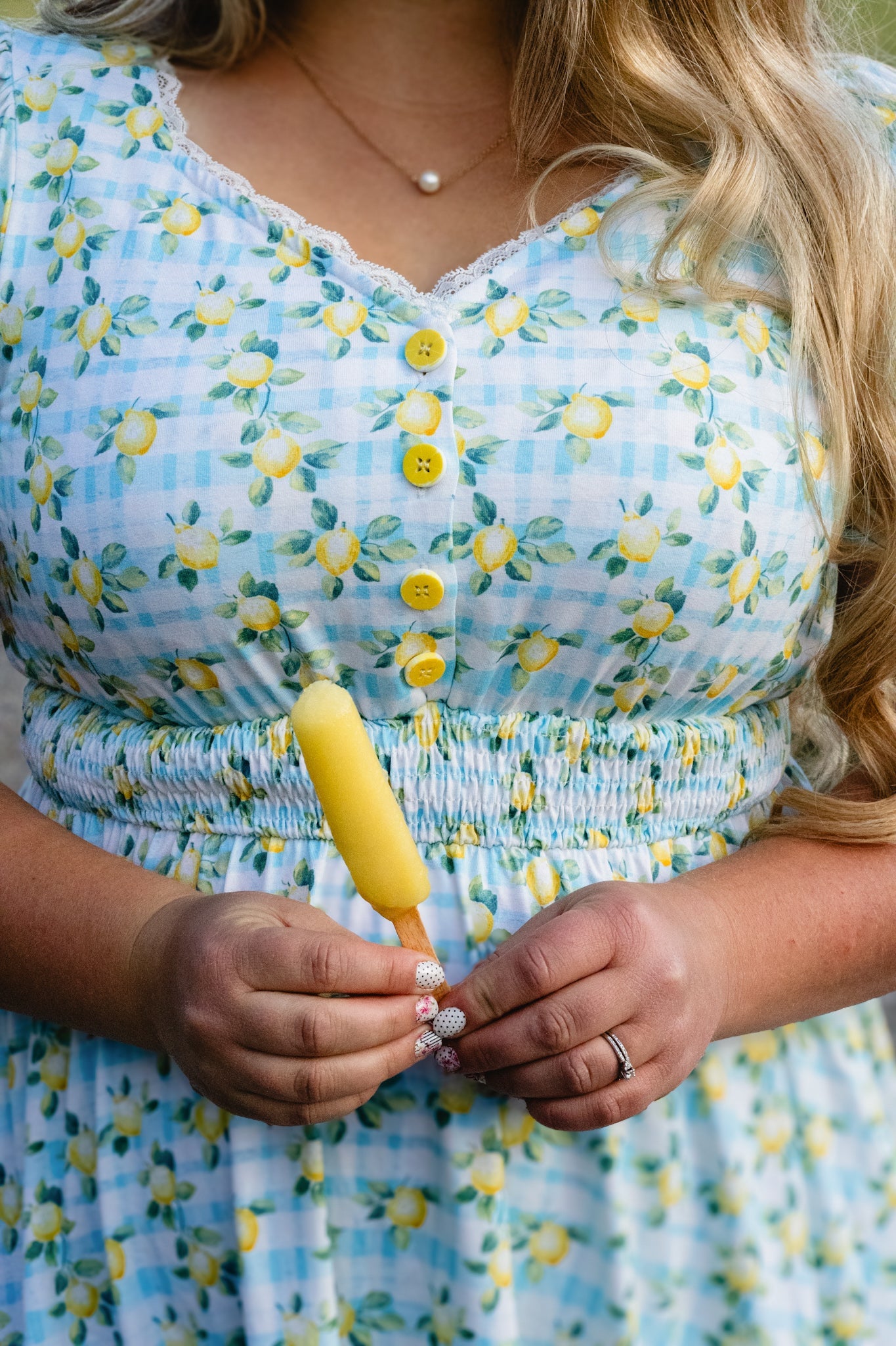 Little Lemon Gingham ~ Keepsake Midi