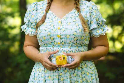 Little Lemon Gingham ~ Keepsake Midi