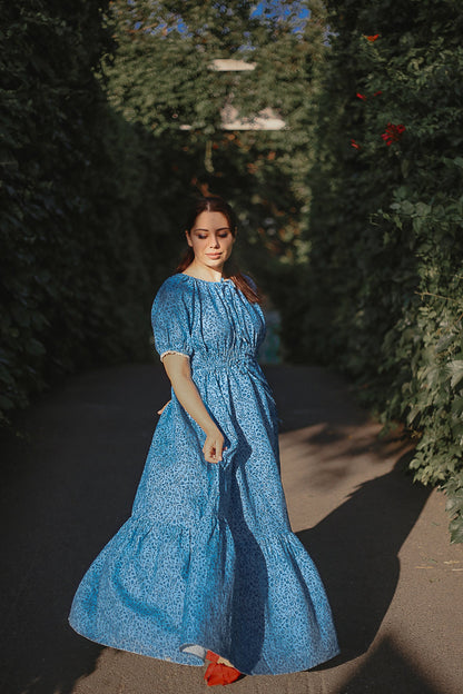 Scripted Azure ~ Abilene Dress