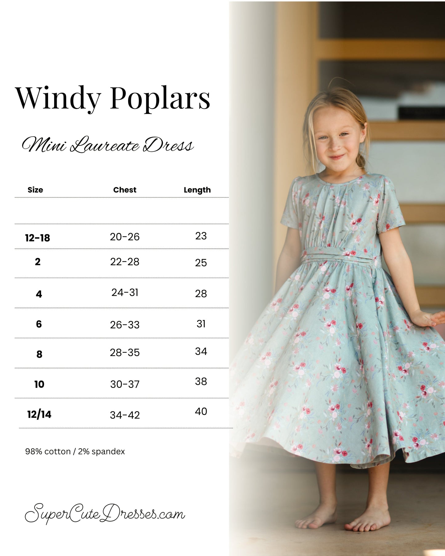 Windy Poplars ~ Mini Laureate Dress