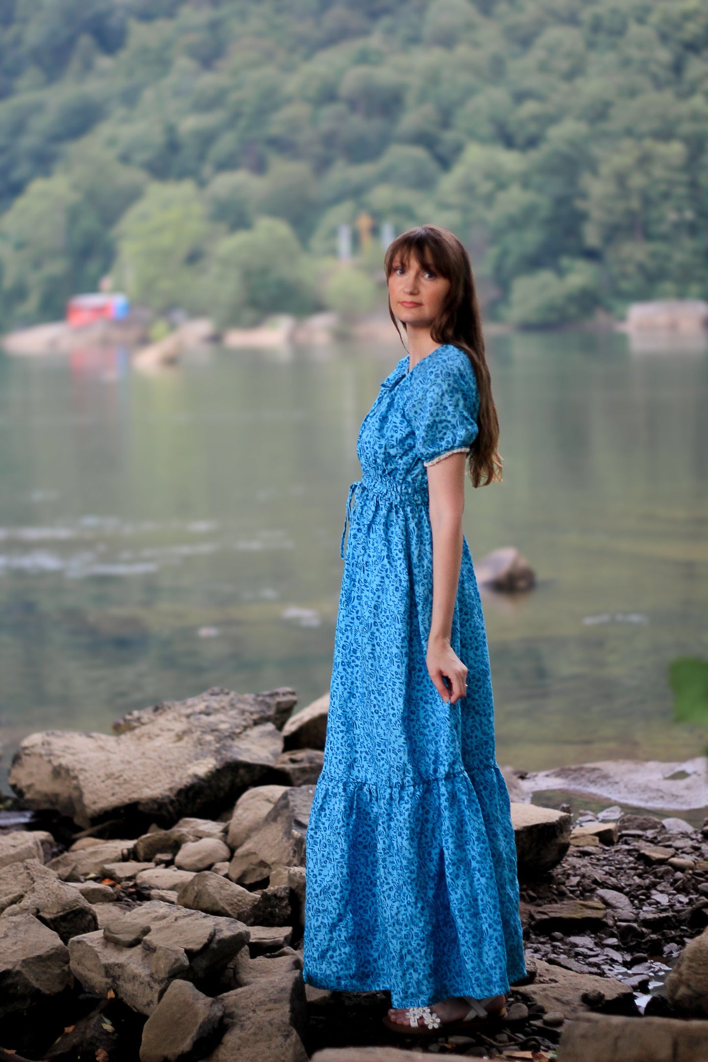 Scripted Azure ~ Abilene Dress
