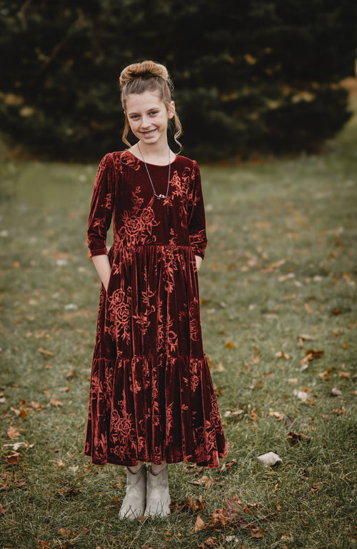 Cinnamon Rose ~ Novella Dress