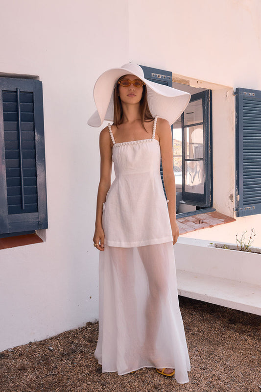 Catalana Dress - White