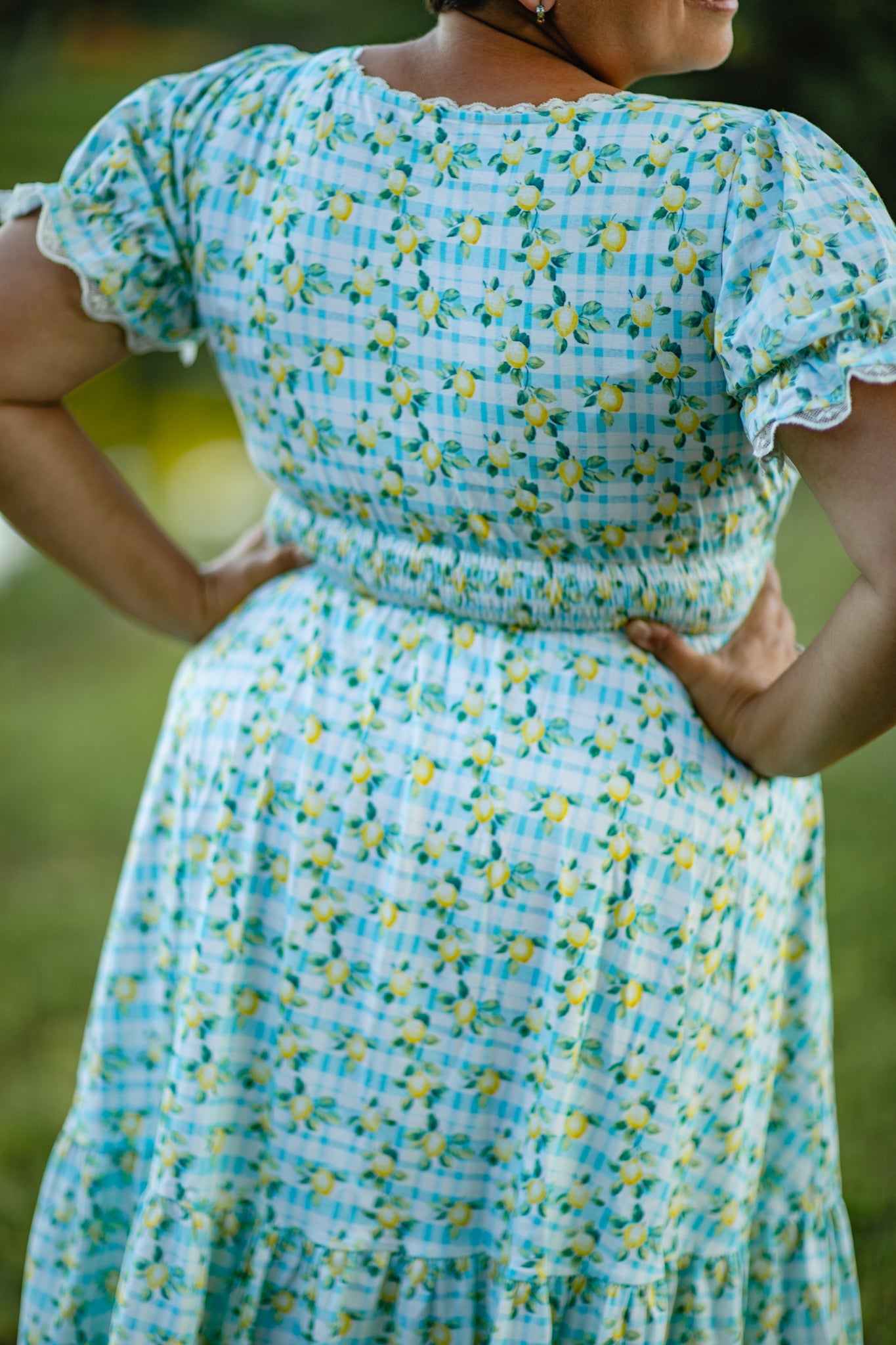 Little Lemon Gingham ~ Keepsake Midi