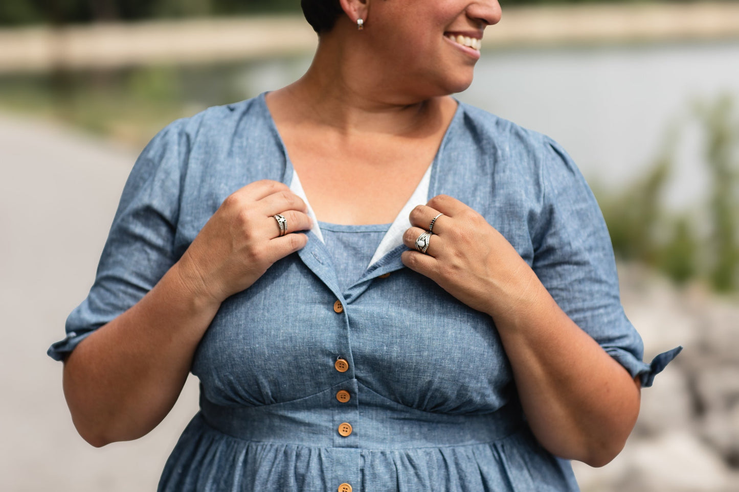 Shenandoah Chambray ~ Hearthside Midi