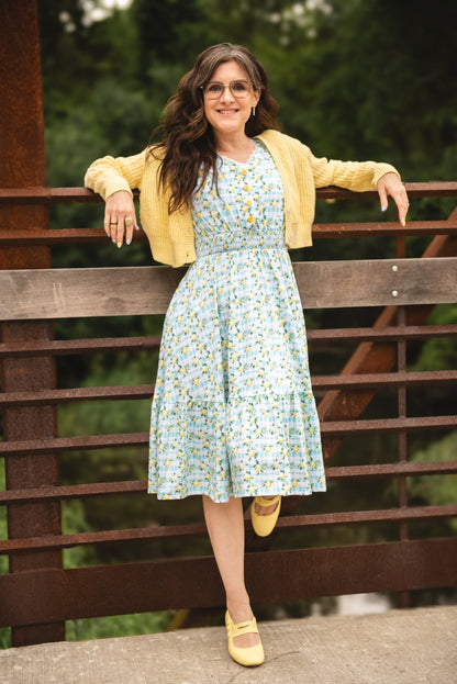 Little Lemon Gingham ~ Keepsake Midi
