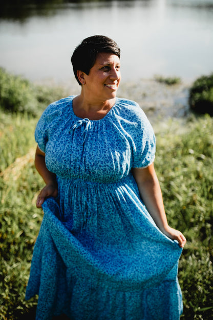Scripted Azure ~ Abilene Dress