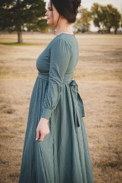Spruce Gingham ~ Wildwood Maxi