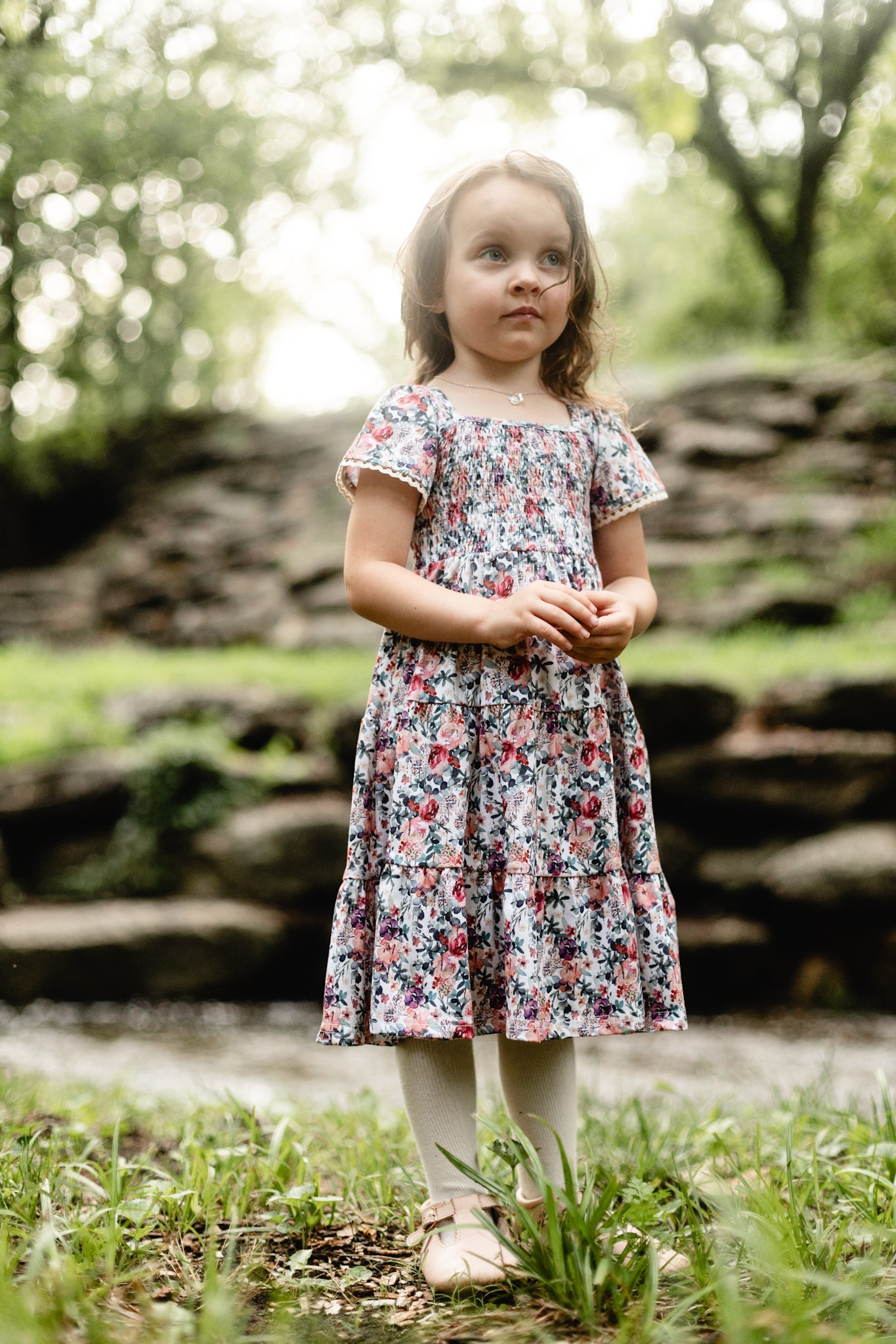 Watercolor Garden ~ Mini Nightingale Dress