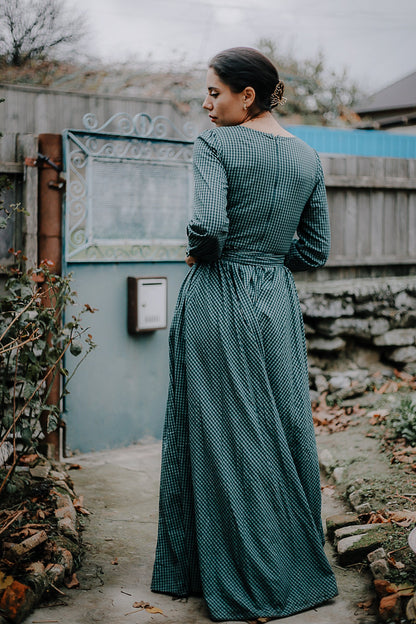 Spruce Gingham ~ Wildwood Maxi