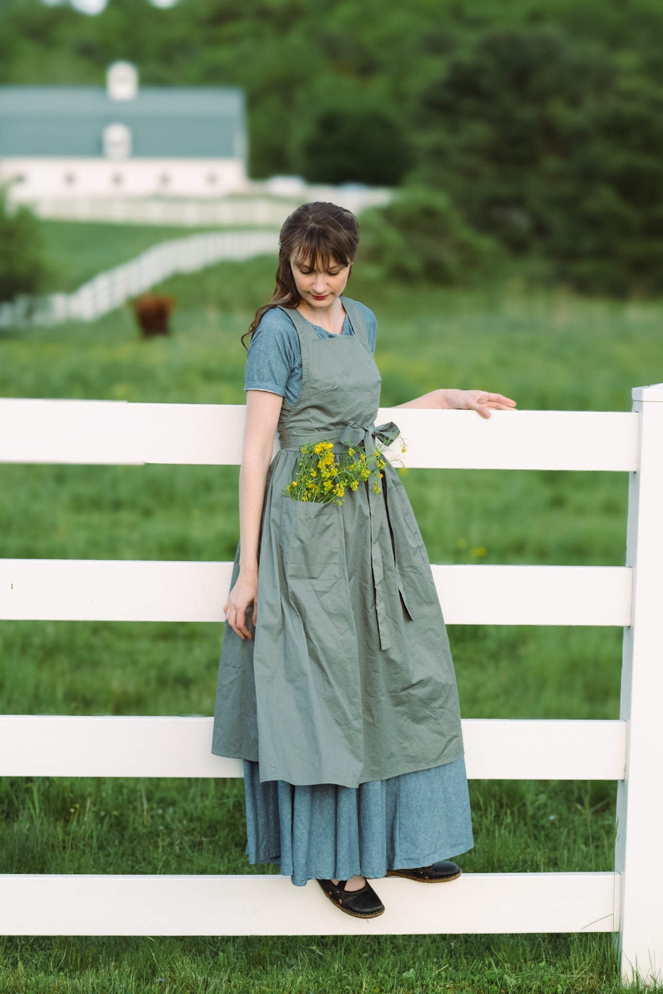 Olivewood ~ Pinafore Apron
